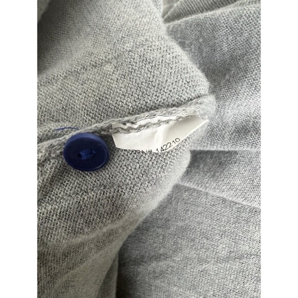 MERSEA The Amour Pullover Sweater One Size Gray Navy Heart Patch - Picture 8 of 9